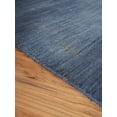 thumbnail image 5 of Rugsotic Carpets Hand Knotted Wool Area Rug 2'8''x9' Blue Contemporary Runner Indoor Rug for Living Room, Bedroom Antimicrobial L00226, 5 of 5