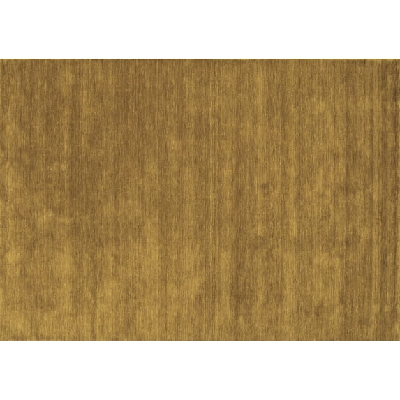 Ahgly Company Indoor Rectangle Abstract Brown Contemporary Area Rugs, 2' x 3'
