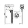 thumbnail image 2 of Gibraltar MailboxesClassic All-in-One, Medium, Plastic, Mailbox and Post Combo, Black, GCL10000B, 2 of 5
