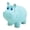 Blue, variant on mdesiwst Cartoon Animal Dog Chew Toy with Squeaker Bite Resistant Latex Wild Boar Hippo Rhinoceros Pet Teething Cleaning Interactive Boredom Toy