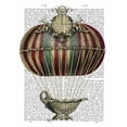 thumbnail image 2 of Fab Funky 20x24 White Modern Wood Framed Museum Art Print Titled - Baroque Fantasy Balloon 3, 2 of 4