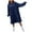 Navy, variant on Elainilye Fashion Robes for Women and Men Unisex Bathrobe Casual Solid Color Long Sleeve Robes Pajamas Nightgown,Yellow
