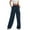 Navy, variant on Fsahion Plus Size Casual Sweatpants for Womens Elastic Waist New Solid Color Casual Pocket Wide Leg Suit Pants Bleak Deal on Clearance!