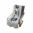 thumbnail image 4 of Grandma Soft Flannel Fleece Throw Blanket, Monochrome Words About Best Grandmother on a Grunge Inspired Dotted Background, Cozy Plush for Indoor and Outdoor Use, 50" x 70", Black White, by Ambesonne, 4 of 6