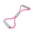 thumbnail image 4 of 8 forma de resistencia Banda Fitness Tirando Cabezal de látex Músculo entrenamiento Fuera de la pierna Cortilla para la mano 20 del hombro del Rosa rojo, 4 of 8