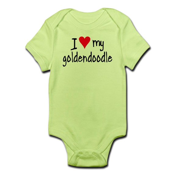 CafePress - I LOVE MY Goldendoodle Infant Bodysuit - Baby Light Bodysuit