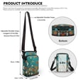 thumbnail image 6 of HELLHERO Floral and Butterfly Patterns 4.33x1.97x7.09 Crossbody Sling Bag Polyester for Unisex, 6 of 7