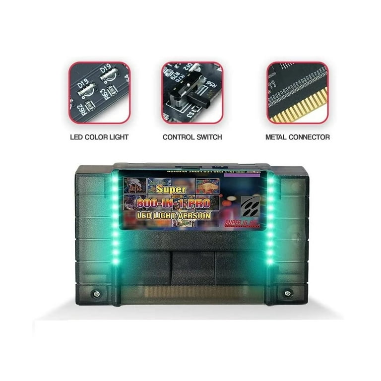MultiCart 800-in-1 Game Cartridge, SNES, Super Nintendo
