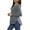 Gray, variant on BUENOS NINOS Women's Long Sleeve Tops Tunic Casual Fall Shirts T Shirt Loose Blouse with Side Split