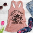 thumbnail image 2 of Camp Crystal Lake Tank Top, Ladies Racerback Tank Top, Funny Halloween Tank, Horror Graphic Tee, Desert Pink, Large, 2 of 3