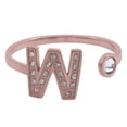 thumbnail image 1 of Anillo de Mujer Inicial Letra LuckyLy, Oro Rosa 18k y Zirconia Cúbica, Modelo Layla rosa UNITALLA, 1 of 6