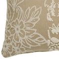 thumbnail image 3 of Reversible Vintage Floral Paisley Medallion Maisonette Ivory Taupe Tailored Pillow Tailored 18 Inch Square, 3 of 4