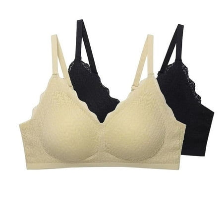Pavied Minimizer Bras Bralettes for Women Feelingirl Bra High Support Bras For Women Adjustable Strap Full Coverage Up Bras Comfortable No Underwire Wireless Bras Seamless Bras Womens Bras Orange L