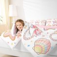thumbnail image 3 of Manfei Cartoon Bowtie Twin Comforter Sets,Star Pearl Shell Bedding Set,Pink Reversible,2-Piece,1 Comforter and 1 Pillowcase, 3 of 7