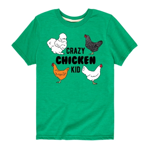 Country Casuals - Crazy Chicken Kids - Toddler And Youth Short Sleeve T-Shirt