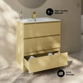 thumbnail image 3 of Liberte 30" Freestanding Bathroom Vanity in Natural Oak with Sink Top, 3 of 10