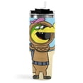 thumbnail image 3 of Wally Gator-theme Insulated Stainless Steel Tumbler with Handle Gifts For Family Friends Fans and Straw Fits in Standard Cup Holder 40 OZ, 3 of 6