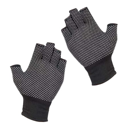 Safety Work Gloves Gardening Gloves Anti Slip Unisex Camping Gloves Utility Gloves for Outdoor Activities Warehouse Fishing Agricultural Black Five Fingers