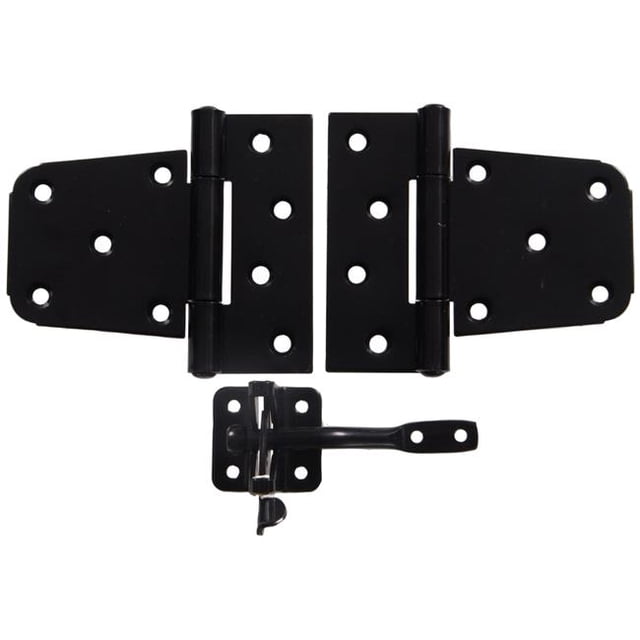 Hillman Group 851371 Carded - Ornamental Gate Hardware Kit, Black