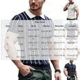 thumbnail image 2 of Maean Mens Striped Short Sleeve Top Sweaters Collared Fashion Dressy Knit Shirts for Work Business Blouses, 2 of 6