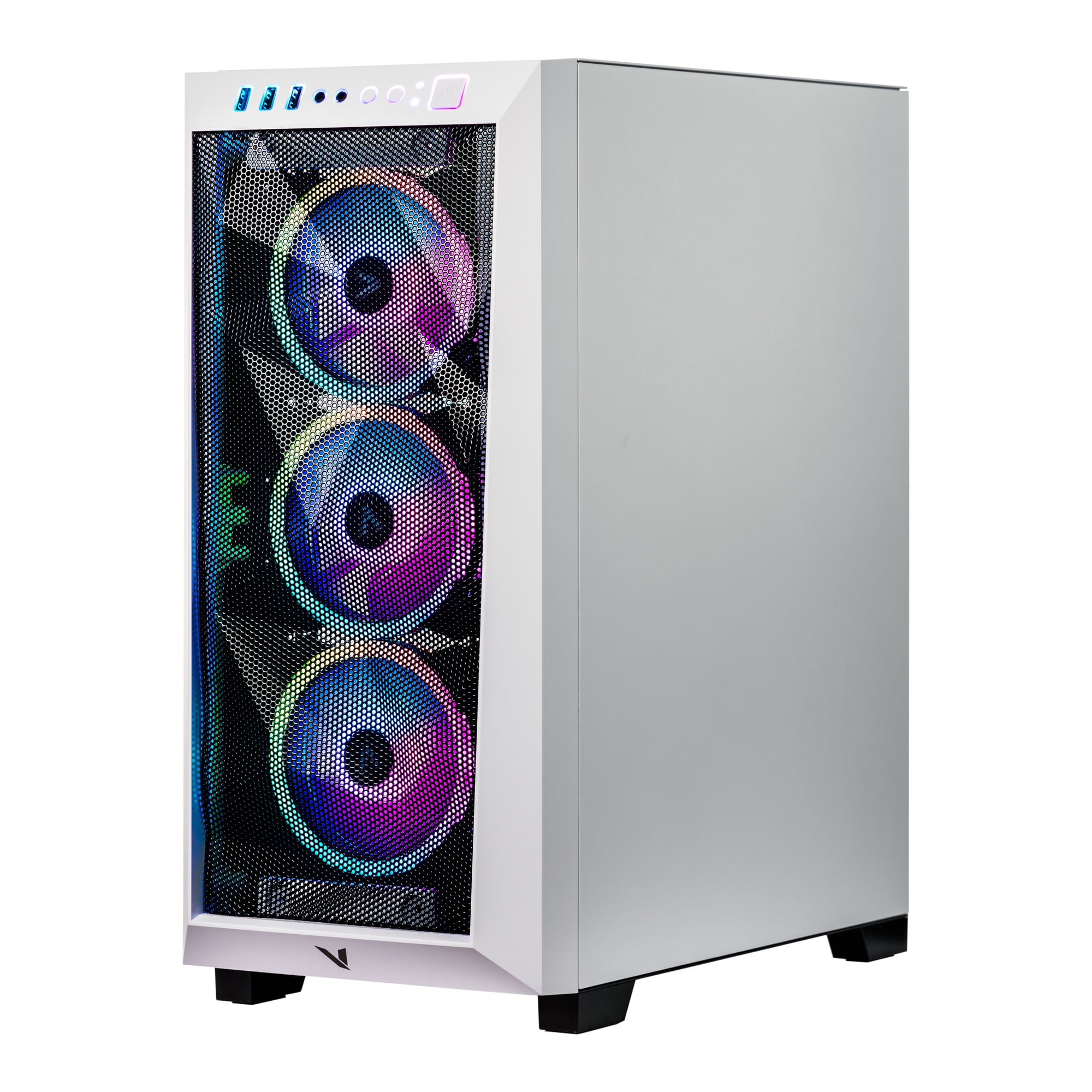 Velztorm White Pilum CTO Gaming Desktop PC Liquid-Cooled (AMD Ryzen 7 5700X 8-Core, GeForce RTX 3050 8GB, 32GB DDR4, 1TB PCIe SSD + 1TB HDD (3.5), RGB Velztorm White Pilum CTO Gaming Desktop PC Liquid-Cooled (AMD