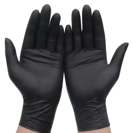 

100 Pack Disposable Black Nitrile Gloves For Household Cleaning Work Safety Tools Gardening Gloves Kitchen Cooking Tools Tatto