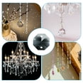 thumbnail image 5 of Uxcell K9 Crystal Octagon Beads 2 Holes Pendants, 30 Pack 14mm Chandelier Prisms Hanging Beads Light Black, 5 of 6