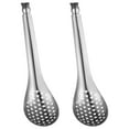 thumbnail image 1 of BRIGHTFUFU 2 cucharas ranuradas de caviar de acero inoxidable, prácticos utensilios de cocina (plateado), 1 of 7