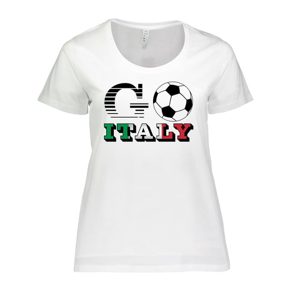 Inktastic Go, Italy- Soccer, Football Women's Plus Size T-Shirt
