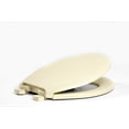thumbnail image 1 of Centoco 3700SC-416 Round Plastic Toilet Seat with Slow Close, Light Weight Residential, Biscuit, 1 of 5