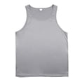 thumbnail image 6 of Domuza Tank Top for Mens Muscle Fit Workout T Shirt Lightweight Vest Casual Gym Sleeveless Shirts Beach Vacation Tank Top Gray L, 6 of 6
