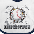 thumbnail image 4 of Inktastic Cooperstown Baseball Breakthrough Boys or Girls Baby Bib, 4 of 4