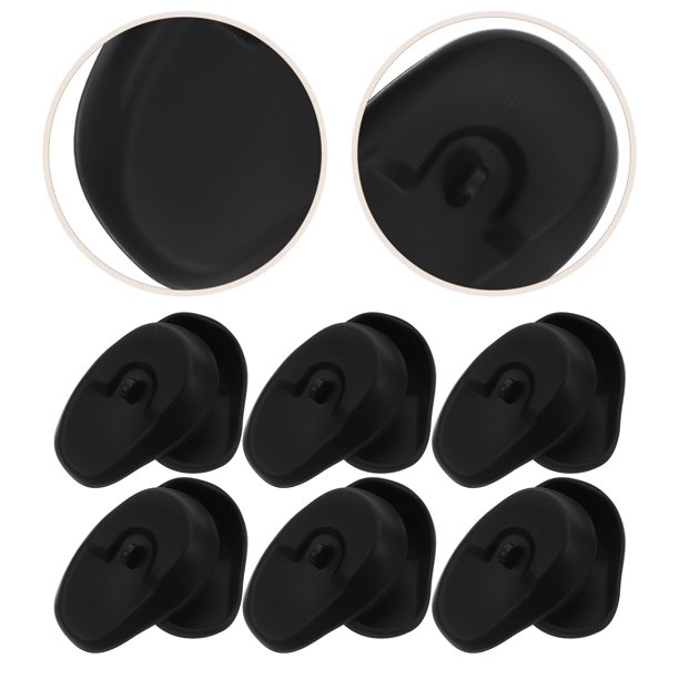 Raindrops 6Pares Protectores De Oreja Negras Reutilizables Para De Con Cómodo Y Lavable