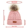 thumbnail image 3 of XIMIN Warm Winter Baby Hat Specially for Children's Hat Imitation Knitted Hat Hat FAS JEANS Leather Label Winter Knitted Warm Hat Cap Family, 3 of 3
