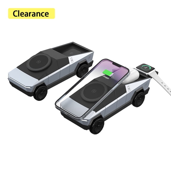 Elnone CyberDock 3-in-1 Magnetic Wireless Charging Station for iPhone, Apple Watch & AirPods, Fast Charger Stand