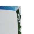 thumbnail image 3 of Ambesonne Outdoors Fitted Sheet, Beach Sunset and Waves, Full Size, Pale Brown Green Blue, 3 of 3