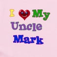 thumbnail image 2 of CafePress - I LOVE MY UNCLE MARK Infant Bodysuit - Baby Light Bodysuit, Size Newborn - 24 Months, 2 of 4