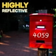 thumbnail image 5 of Assured Signs Reflective Mailbox Number Stickers for Outside - 5 Set of 3 Inch Numbers - White Self-Adhesive Decals, 5 of 6