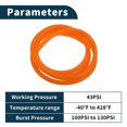 thumbnail image 4 of Manguera de Tubo de Vacío Única Bargains Línea de Vacío Automotriz Naranja 79FT 13/64" 5mm ID 3mm Grosor 1 Pc 130PSI Presión Máxima, 4 of 6