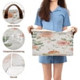 thumbnail image 4 of Foldable Iron Frame Storage Basket Open Basket Bins Versatile Organizer for Laundry Bathroom Closet 16.9” x 11.4” x 10” Watercolor Rose Floral Pattern, 4 of 7