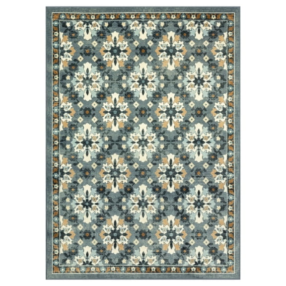 Maples Rugs Adeline Traditional Indoor Area Rug, 5' x 7', Blue