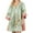 Green, variant on COSFO Casual Fall Dresses for Women 2024 3/4 Sleeve Green Boho V-Neck Mini Dresses A-Line Flowy Dresses