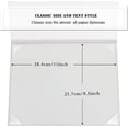thumbnail image 5 of 5-Packs Misscom Smooth Padded Diploma Cover Certificate Holder Tent Style, 8.5x 11 inches, white, 5 of 6