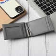 thumbnail image 5 of Succor RFID Blocking Genuine Leather Minimalist & Slim Money Clip Wallet for Men's with Card Holder & Elite Finishing (Black and Grey), 5 of 7