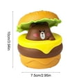 thumbnail image 3 of Gqtwoy Hamburger Car Toy, Press and Slide Fun Toy, Cute Animal Car with Soft Rubber Wheels, Interactive Burger Vehicle, Ideal for Gifts, Stress Relief and Playful Entertainment, 3 of 6