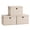 Summer Sand, variant on SONGMICS Storage Bins with Lids, 3 Pack Stackable Fabric Storage Boxes, Odorless PP Sheets, Foldable Cube Baskets Organizers with Handles, Slate Gray