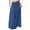 Dark Blue, variant on Women's Straight Midi Skirt - Solid Color, High-Quality Fabric - Versatile for Daily Outings, Spring/Summer/Fall