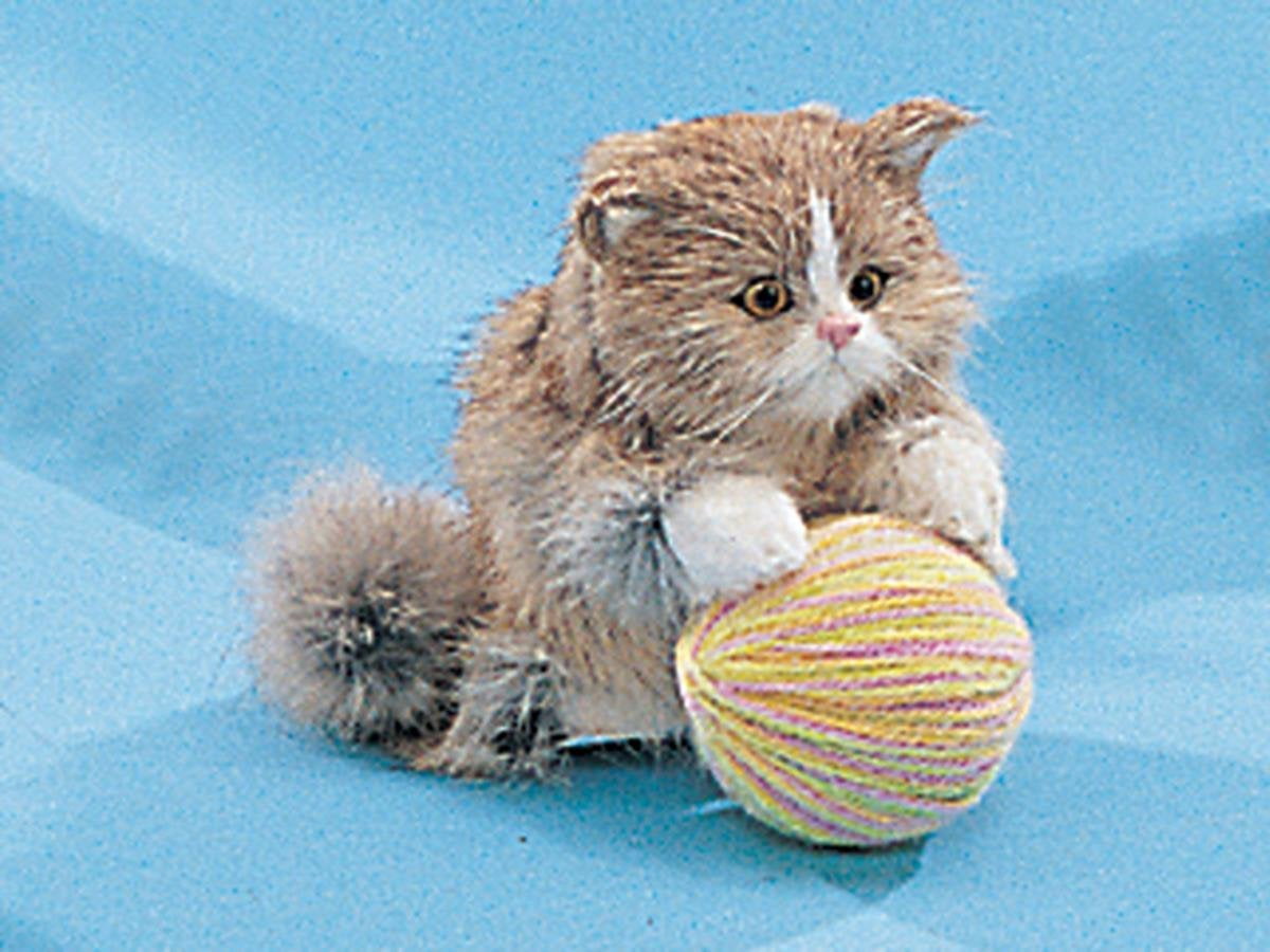 furry ball cat