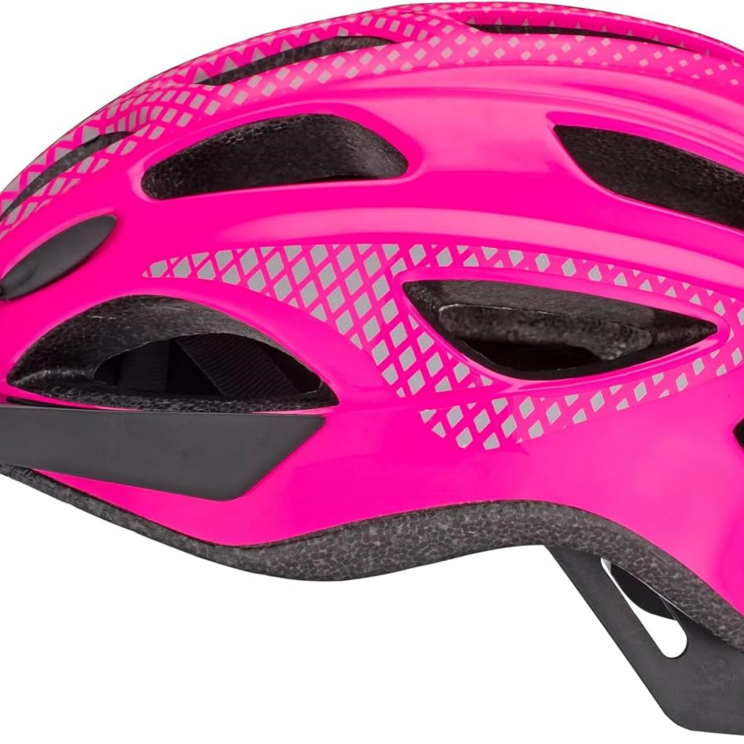Lighted Helmet for Adults, Size 58 - 62 cm for Riders Ages 14+, Rear LED Light, Reflective Strips, Adjustable Dial and Straps, 17 Air Vents, Removable Visor, Adult Bike Helmet