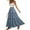 Blue, variant on LYMAYTER Women's Floral Maxi Skirts Boho Beach Casual Vacation Print Long Skirt for S-XL